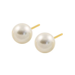 Studex Sensitive gold plated steel pearl earrings