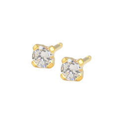 Studex Sensitive gold plated steel Cubic Zirconia earrings