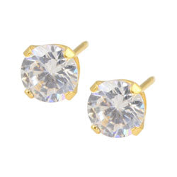 Studex Sensitive gold plated steel Cubic Zirconia earrings