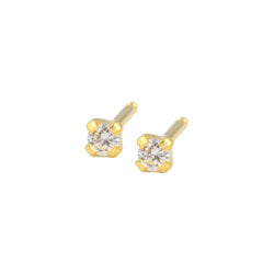 Caflon gold plated steel Cubic Zirconia earrings