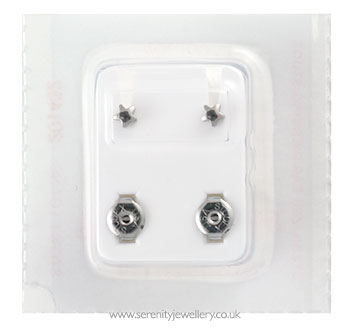 Studex Plus surgical steel star piercing earrings