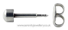 Studex Plus titanium ball piercing earrings