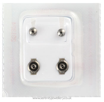 Studex Plus titanium ball piercing earrings