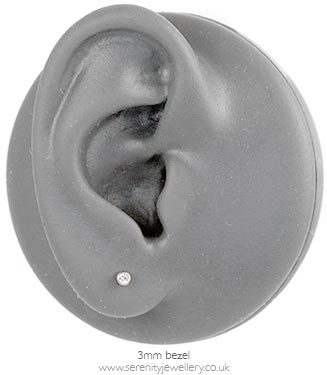 Studex Plus titanium birthstone piercing earrings
