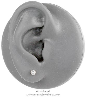 Studex Plus titanium birthstone piercing earrings