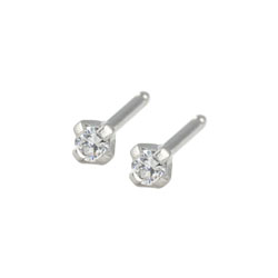 Caflon surgical steel Cubic Zirconia earrings