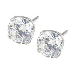 Caflon surgical steel Cubic Zirconia earrings