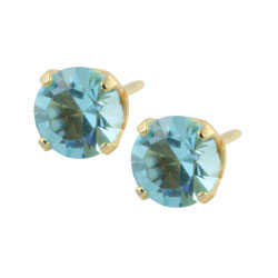 Studex Sensitive gold plated steel birthstone earrings