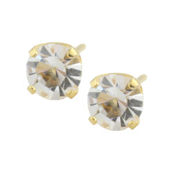 Studex Sensitive gold plated steel birthstone earrings