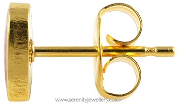 Studex Sensitive gold plated steel glitter heart earrings