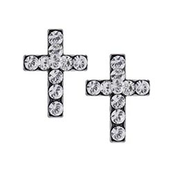 Studex Sensitive surgical steel cross earrings