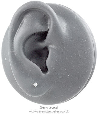 Studex Tiny Tips surgical steel Cubic Zirconia earrings