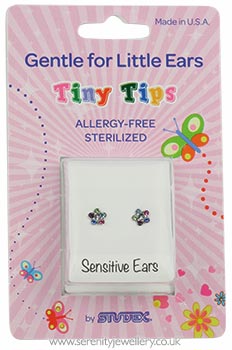 Studex Tiny Tips surgical steel daisy earrings