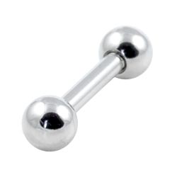 Surgical steel barbell