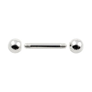 Surgical steel barbell