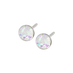 Surgical steel sparkle stud earrings