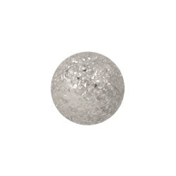 Surgical steel shimmer screw-on ball