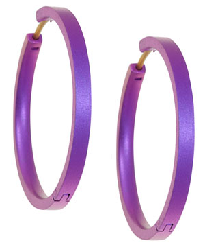 Ti2 titanium hinged hoops