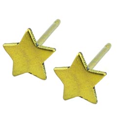 Ti2 titanium star stud earrings