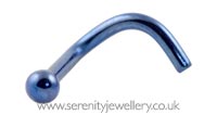 Titanium ball nose stud