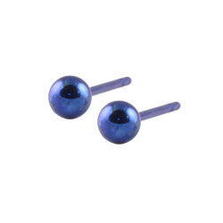 Titanium ball stud earrings