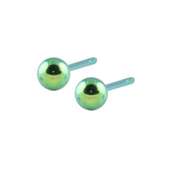 Titanium ball stud earrings