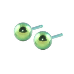Titanium ball stud earrings