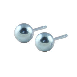 Titanium ball stud earrings