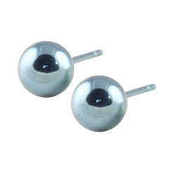 Titanium ball stud earrings