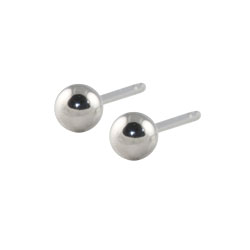 Titanium ball stud earrings