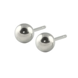 Titanium ball stud earrings