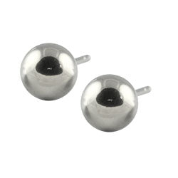 Titanium ball stud earrings