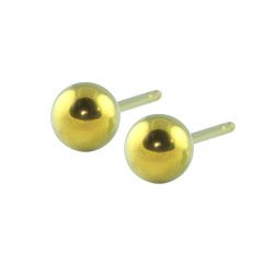 Titanium ball stud earrings