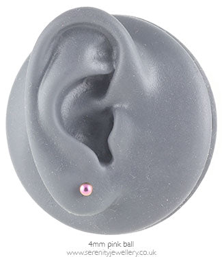 Titanium ball stud earrings