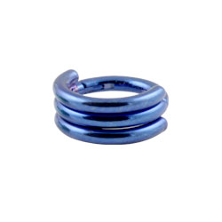 Titanium hinged banded ring