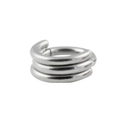 Titanium hinged banded ring