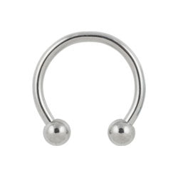 Titanium circular barbell