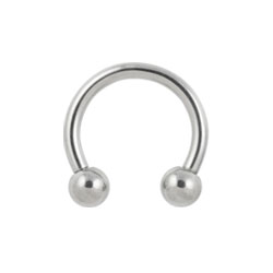 Titanium circular barbell