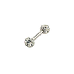 Titanium glitzy barbell