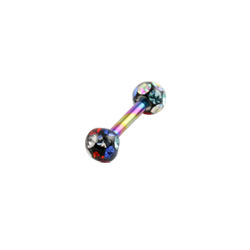 Titanium glitzy barbell