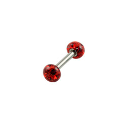 Titanium glitzy barbell