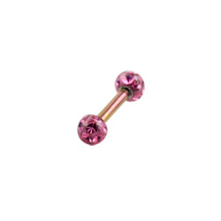 Titanium glitzy barbell