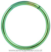 Titanium hinged segment ring