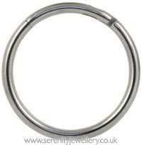 Titanium hinged segment ring