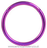 Titanium hinged segment ring