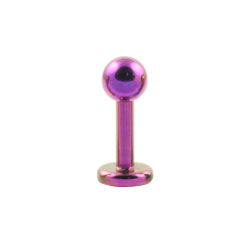 Titanium labret - 1.6mm gauge