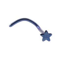 Titanium star nose stud